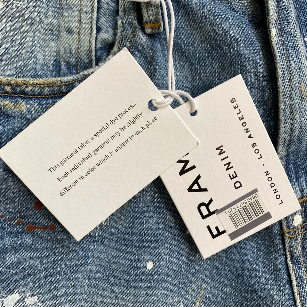 FRAME Le Stevie Short Raw Edge Dawes Shorts Size 27